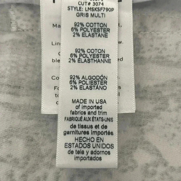 FRAME Snakeskin Print Denim Mini Skirt Black Multi Frayed Hem Size 26 - Picture 5 of 9